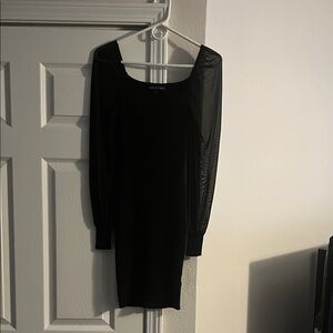 Almost Famous Black Long Sleeve Dress